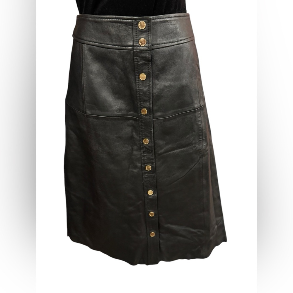 Vanessa Seward Pour La Redoute Leather Skirt - Picture 2 of 7